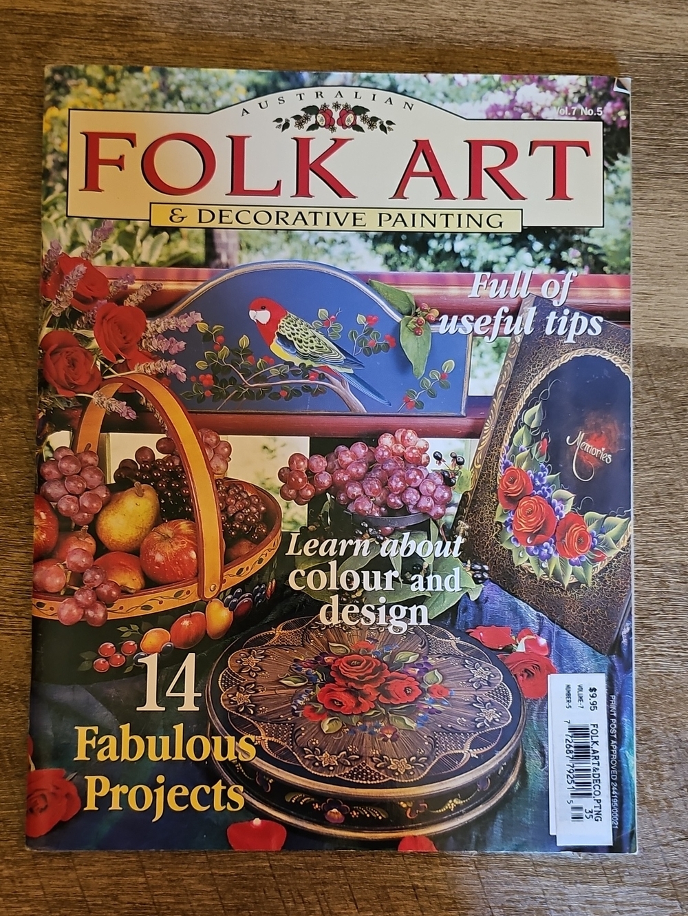 Volume 7, No. 5 of the Australian Folk Art & Decorative Painting magazine VTG